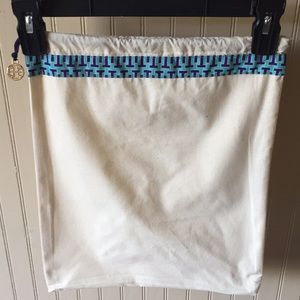 Tory Burch dust bag cream and blue/purple